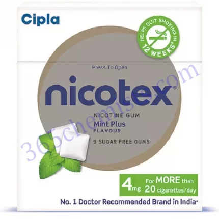 NICOTEX 4Mg SF MINT PLUS FLAVOUR NICOTINE