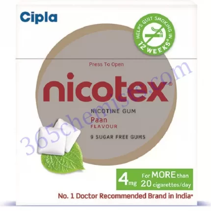 NICOTEX PAAN 4MG GUMS 9