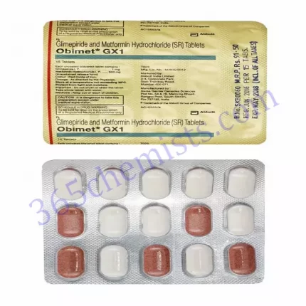 OBIMET-GX 1+500 MG TABLET 15