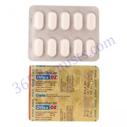 OFLOX OZ 200+500 MG TABLET 10