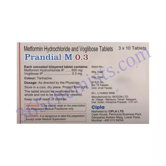 PRANDIAL M 0.3 TAB 10 PRANDIAL M 0.3 TAB 10