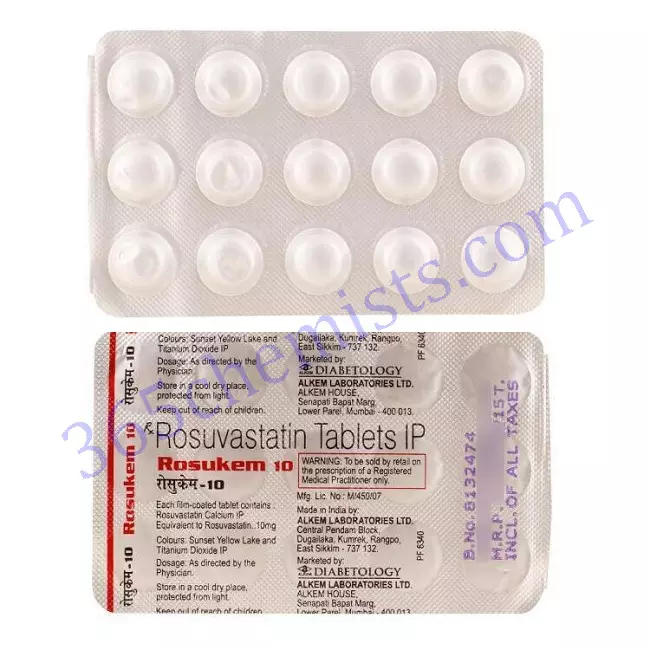 ROSUKEM 10 MG TAB 15 TAB ROSUKEM 10 MG TAB 15 TAB