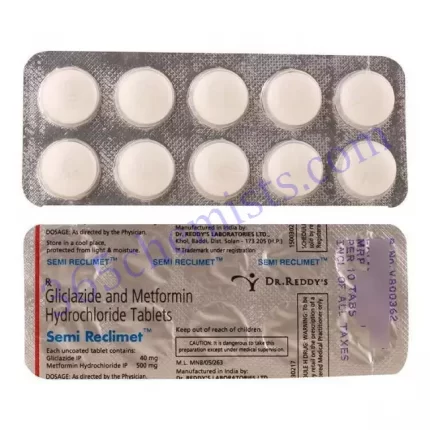 SEMI RECLIMET 40+500 MG TABLET 10