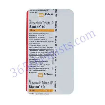 STATOR 10 MG TABLET 15