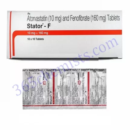 STATOR F 10+160 MG TABLET 15
