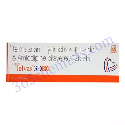 TELVAS 3D 80 MG TABLET 10