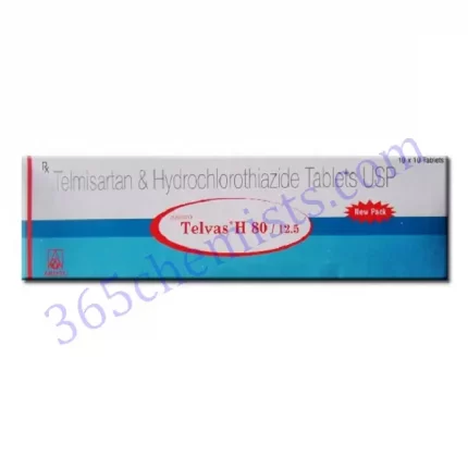 TELVAS H 80+12.5 MG TABLET 10