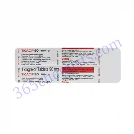TICACIP 90 MG TAB 14