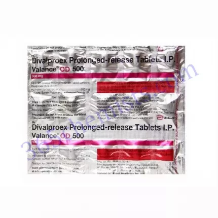 VALANCE OD 500 MG TABLET 15