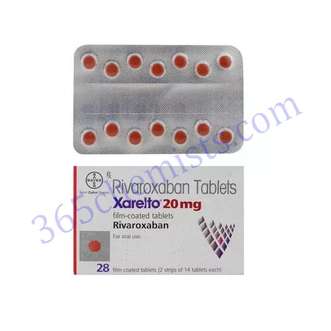 XARELTO 20MG TABLET 14 XARELTO 20MG TABLET 14
