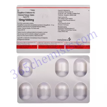XIGDUO 10+1000 MG TABLET XR 7