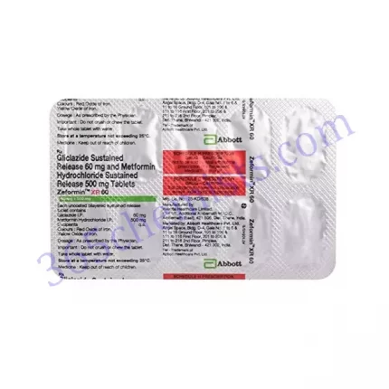 ZEFORMIN XR 60 MG TAB 10 TAB