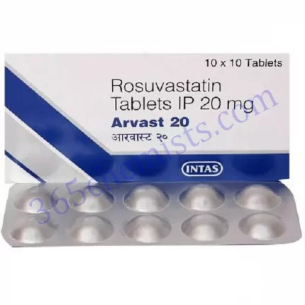 ARVAST 20 MG TABLET 10