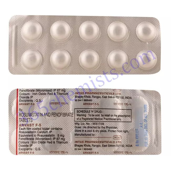 ARVAST F 5 TAB ARVAST F 5 TAB