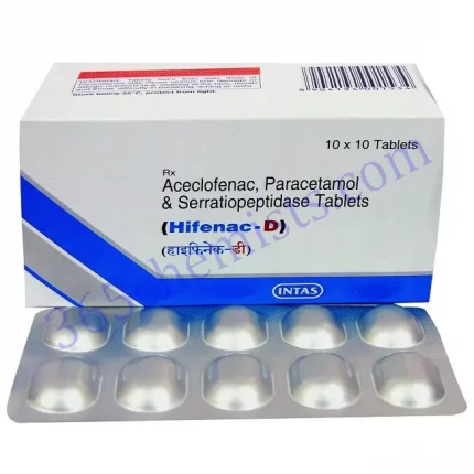 HIFENAC-D 100MG 325MG 15MG TABLET 10S