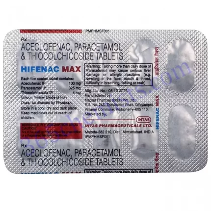 HIFENAC MAX TAB