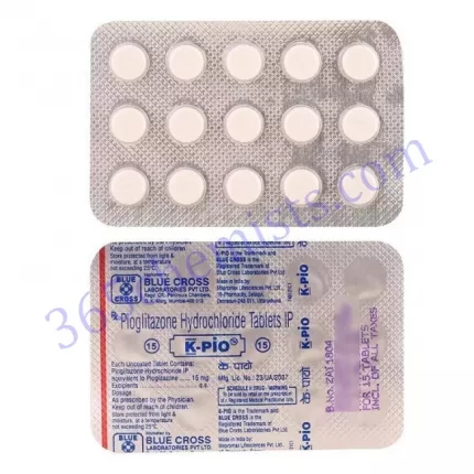 K PIO GM 1+500+15 MG TABLET 15