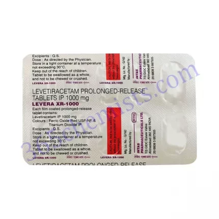 LEVERA 1000 MG TABLET XR 10.