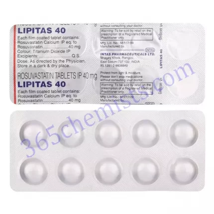 LIPITAS 40 MG TABLET 10