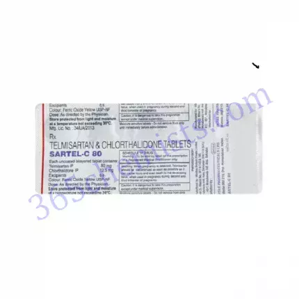 SARTEL-C 80 12.5 MG TABLET 10