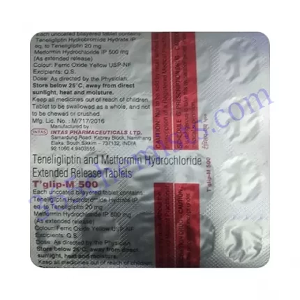 T GLIP M 20 500MG TABLET 20