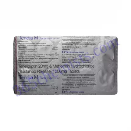 TENDIA- M FORTE 20 1000MG TABLET 10