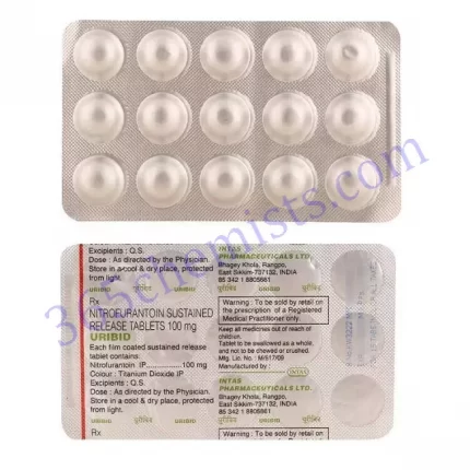 URIBID 100 MG TABLET SR 15