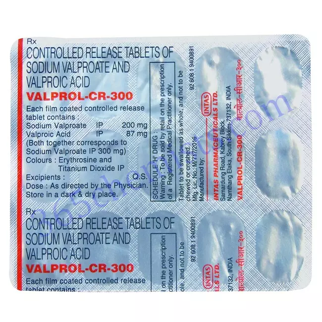 VALPROL-CR-300 200 87MG TABLET 15 VALPROL-CR-300 200 87MG TABLET 15