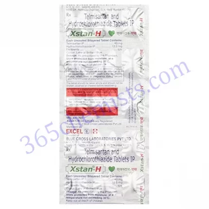 XSTAN- H 40+12.5MG TABLET 15