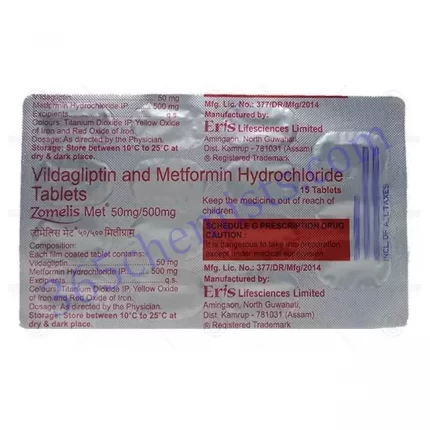 ZOMELIS MET 50_500 TAB 15