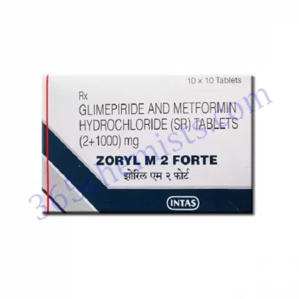 ZORYL M 2 FORTE 2 1000MG TABLET 15