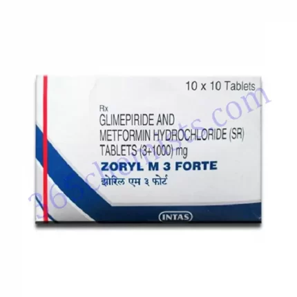 ZORYL M3 FORTE 3 1000MG TABLET 15