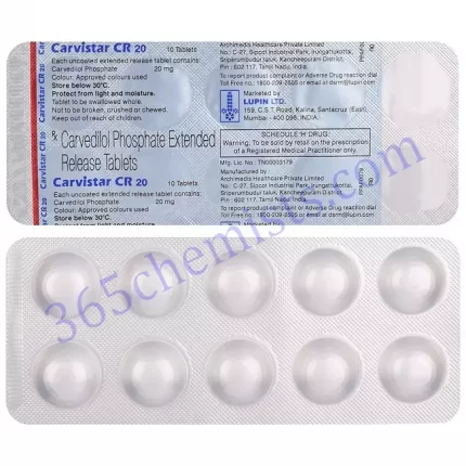 CARVISTAR CR 20MG TAB 10 TAB
