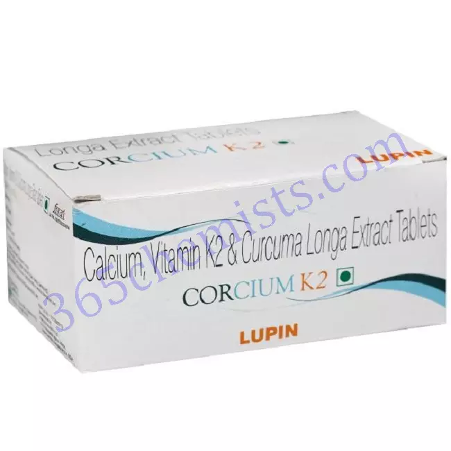 CORCIUM K2 225 5MG 45MCG TABLET 10 CORCIUM K2 225 5MG 45MCG TABLET 10