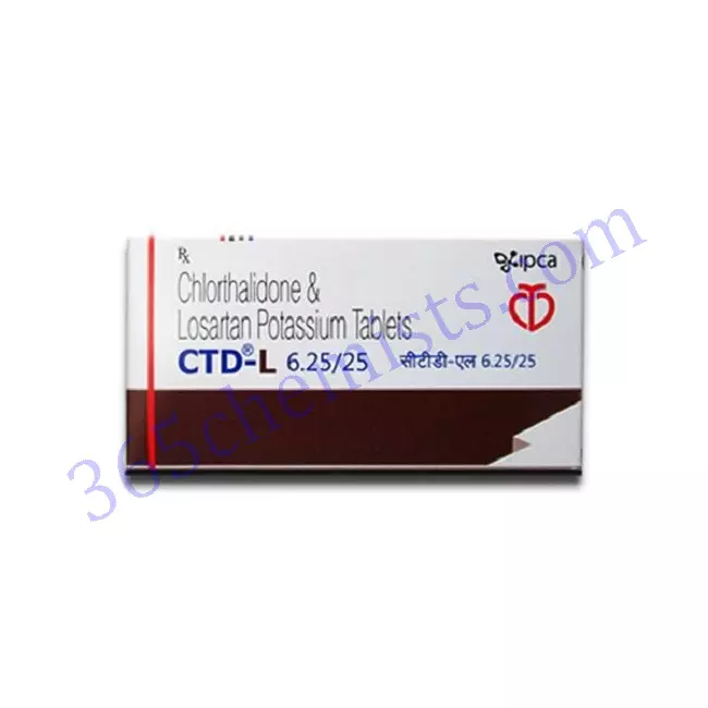CTD L 6.25+25 MG TAB CTD L 6.25+25 MG TAB