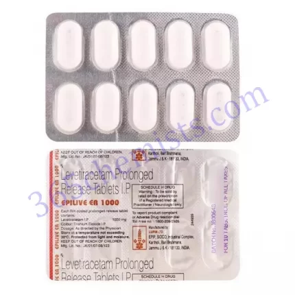 EPILIVE 1000 MG TABLET ER 10