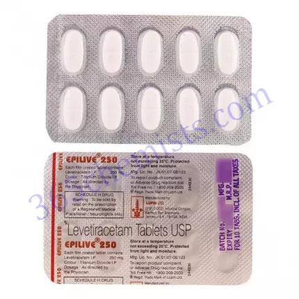 EPILIVE 250 MG TABLET 15
