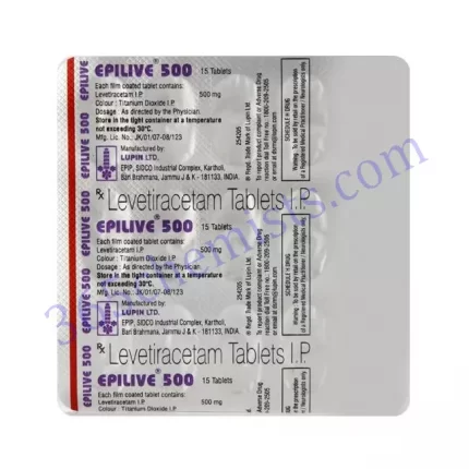 EPILIVE 500 MG TABLET 15