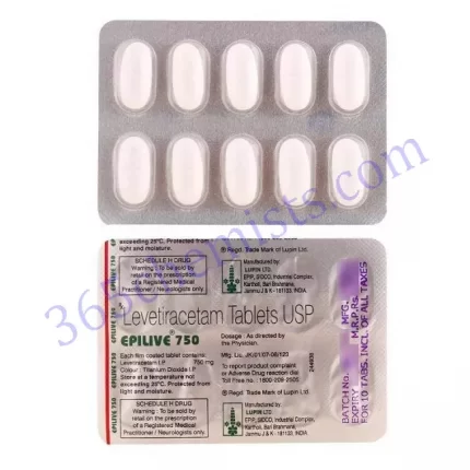 EPILIVE 750 MG TABLET 10