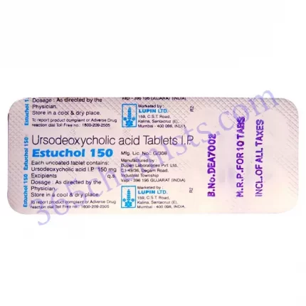 ESTUCHOL 150MG TAB 10 TAB