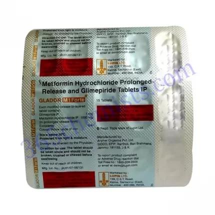 GLADOR M 1 FORTE(15TAB) 15 TAB