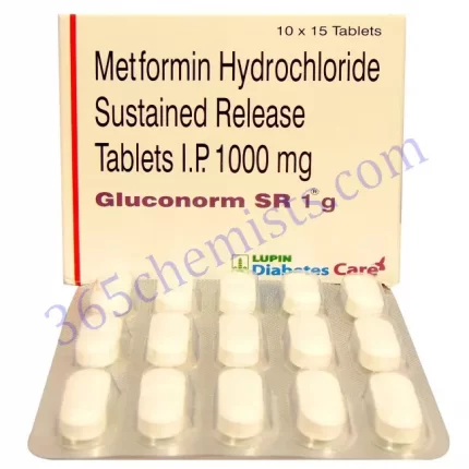 GLUCONORM SR 1GM TABLET 15S
