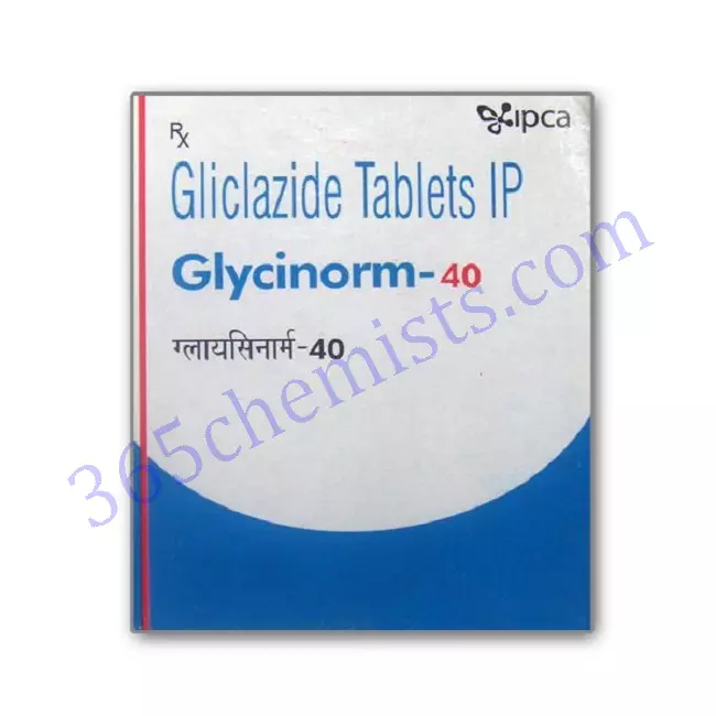 GLYCINORM 40 MG TABLET 10 GLYCINORM 40 MG TABLET 10