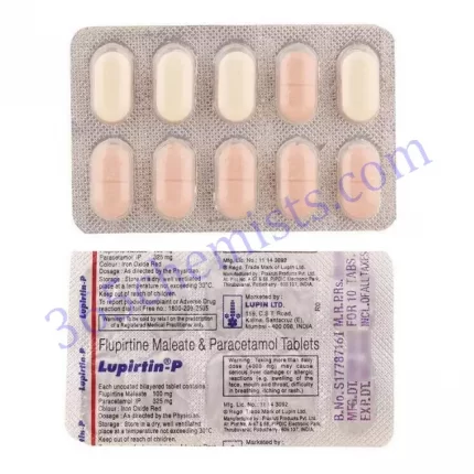 LUPIRTIN-P 100 +325 MG TABLET 10