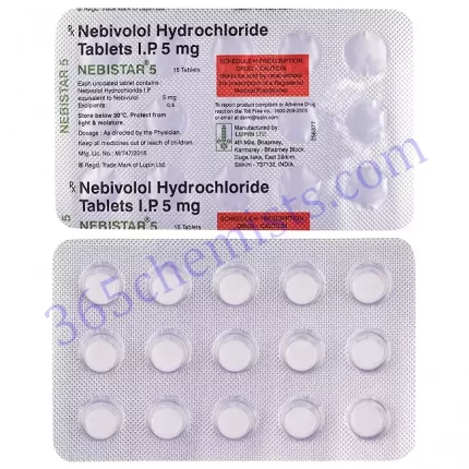 NEBISTAR 5 MG TABLET 15