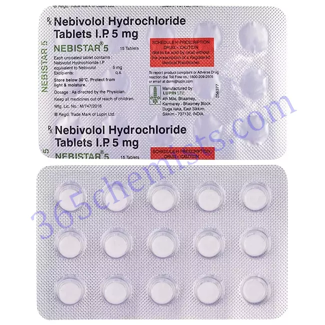 NEBISTAR 5 MG TABLET 15 NEBISTAR 5 MG TABLET 15