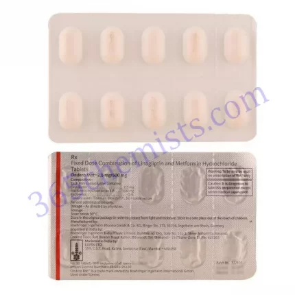 ONDERO MET 2.5+500 MG TABLET 10