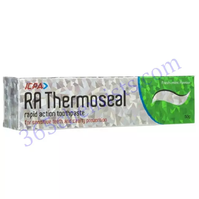 RA THERMOSEAL RAPID ACTION FRESH MINT TOOTHPASTE 50GM RA THERMOSEAL RAPID ACTION FRESH MINT TOOTHPASTE 50GM