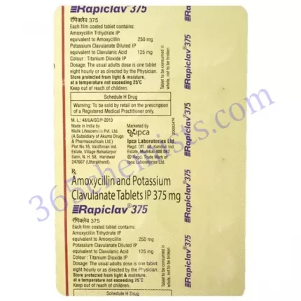 RAPICLAV 375 TAB