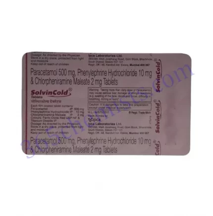 SOLVIN COLD 500 10 2 MG TABLET 10